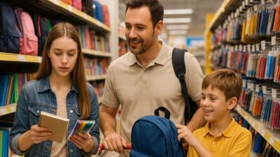 L'allocation de rentrée scolaire permet d'acheter des fournitures aux élèves.